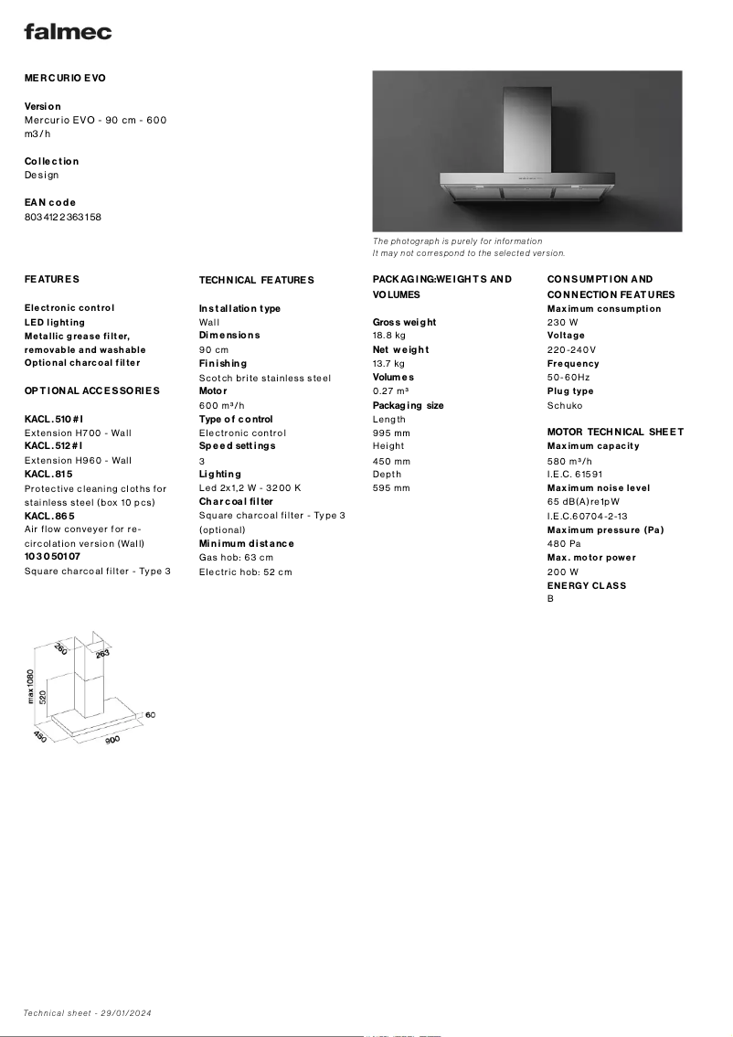 Image de la première page du manuel de l'appareil Mercurio Evo
