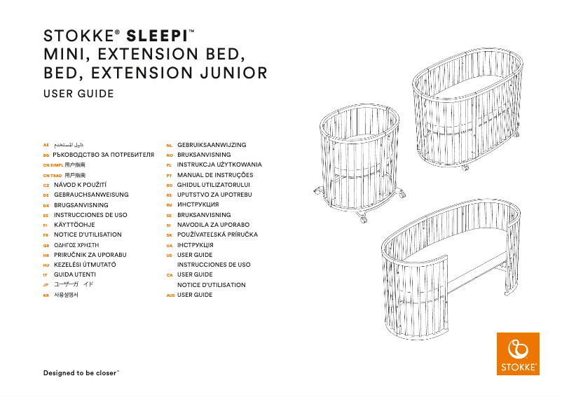 Page n°1 - Manuel utilisateur Stokke Sleepi Extension Junior