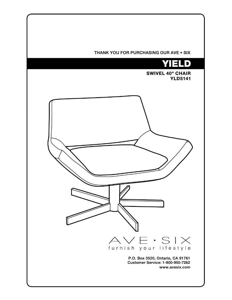 Page 1 de la notice Manuel utilisateur Ave Six Yield YLD5141