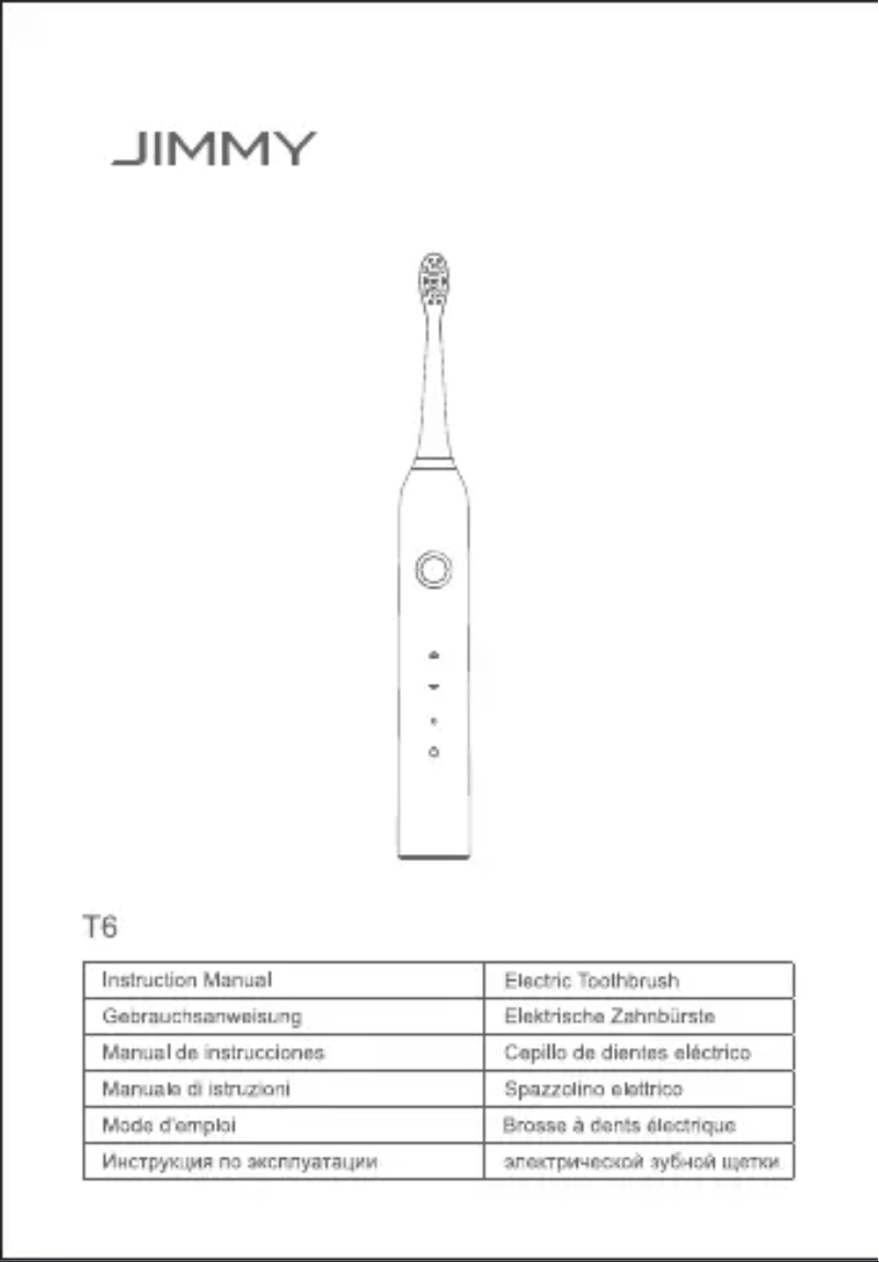 Image de la première page du manuel de l'appareil T6
