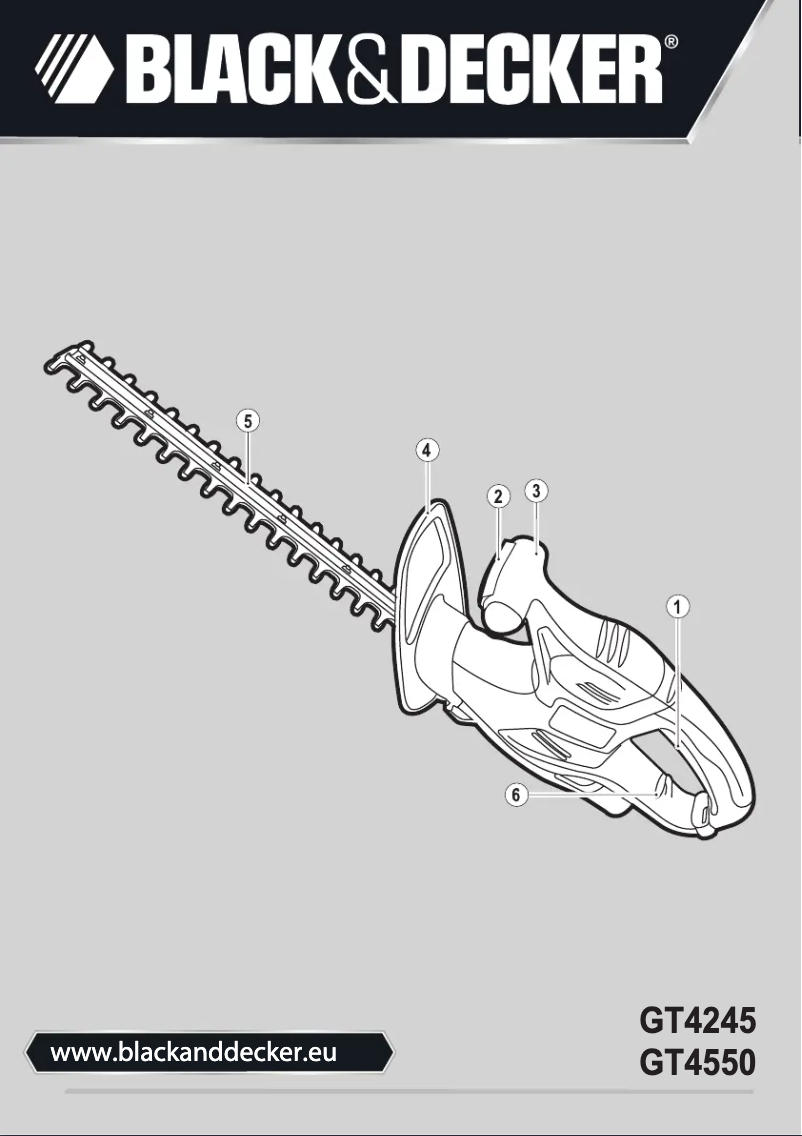 Image de la première page du manuel de l'appareil GT4550