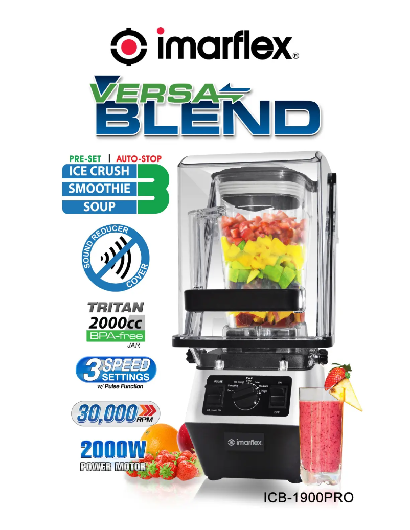 Image de la première page du manuel de l'appareil ICB-1900PRO