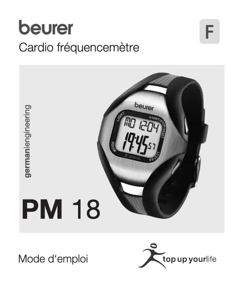 Image de la première page du manuel de l'appareil PM 18