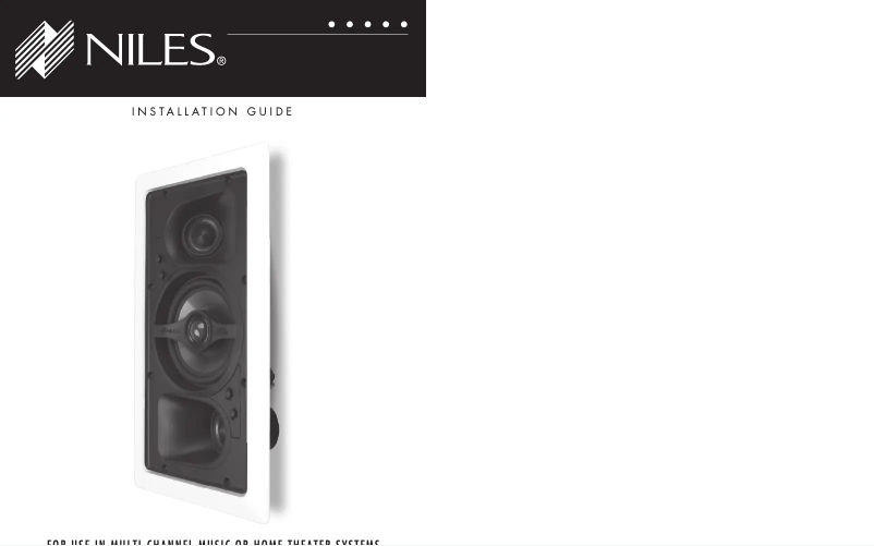 Page 1 de la notice Manuel utilisateur Niles HDFX