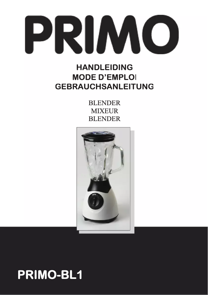 Image de la première page du manuel de l'appareil BL1