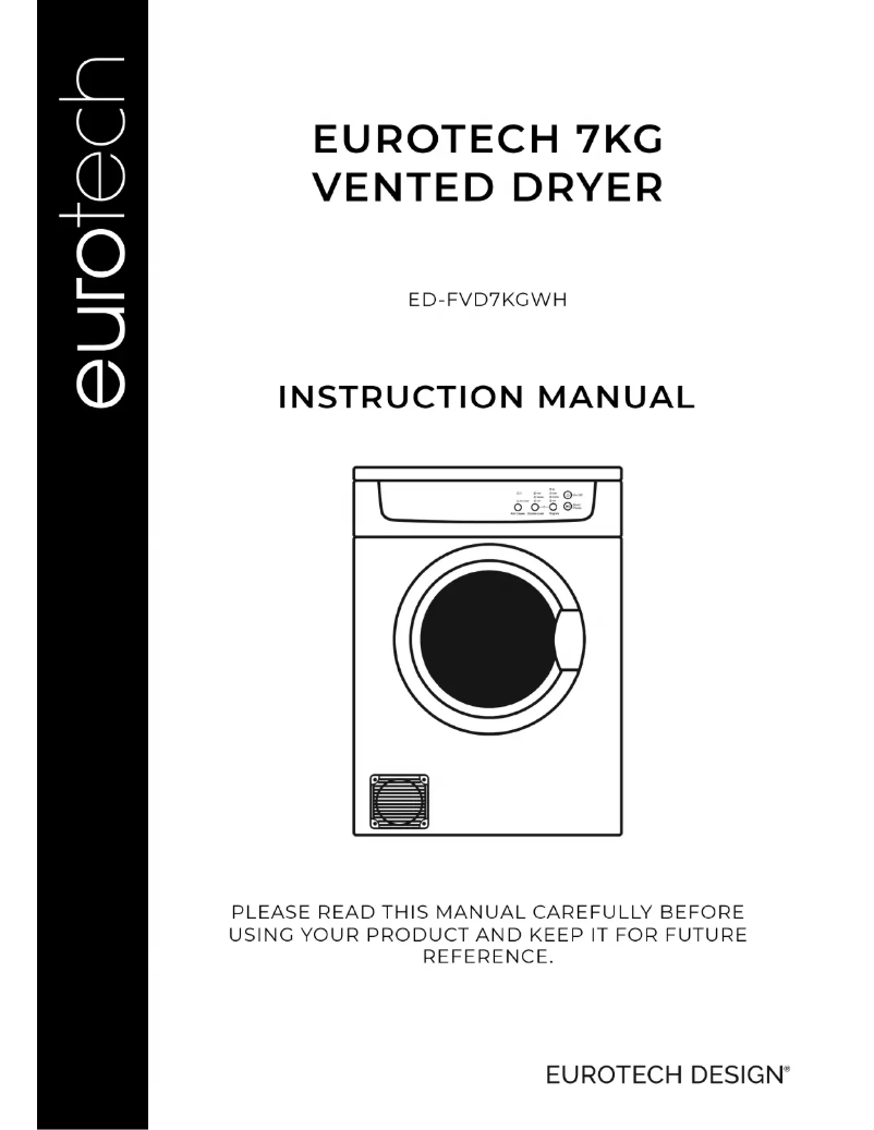 Page 1 de la notice Manuel utilisateur Eurotech ED-FVD7KGWH