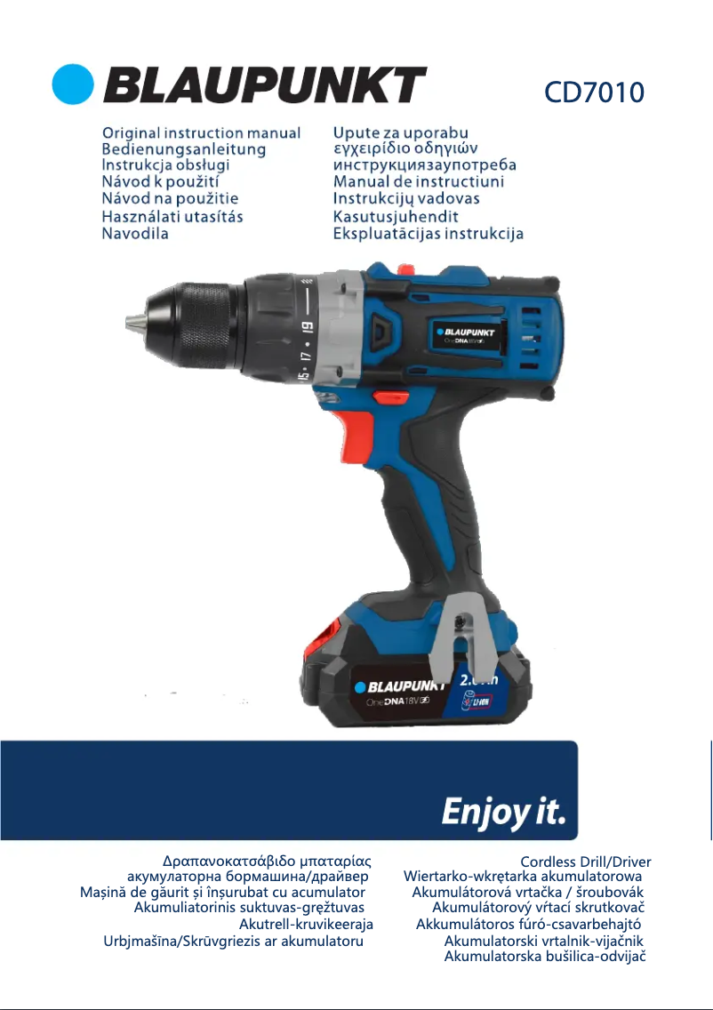 Page 1 de la notice Manuel utilisateur Blaupunkt CD7010