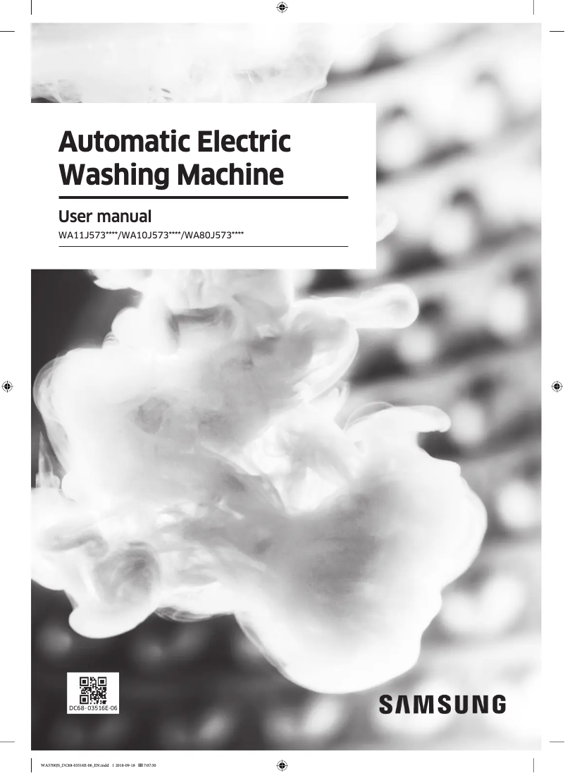 Page n°1 - Manuel utilisateur Samsung WA11J5730SS1