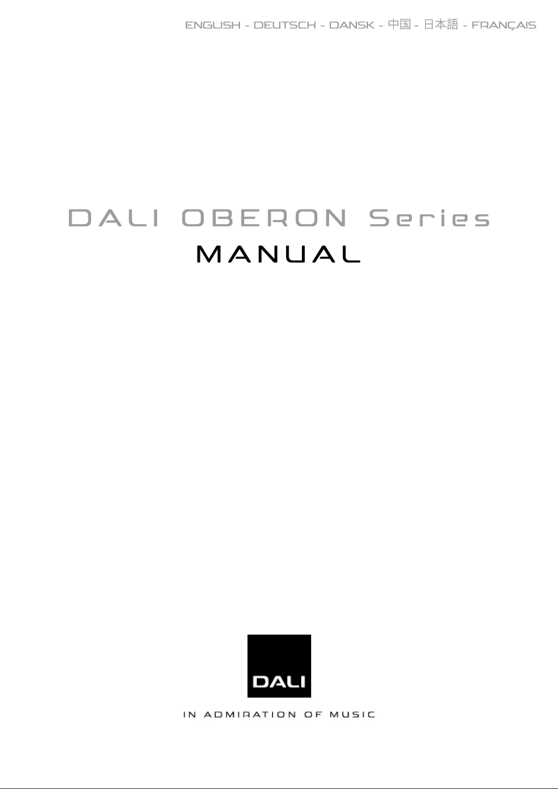 Página 1 del manual Manual de usuario Dali Oberon Grand Vokal