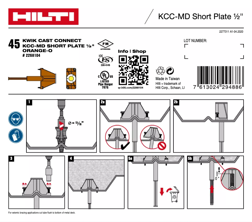 Página 1 del manual Manual de usuario Hilti KCC-MD