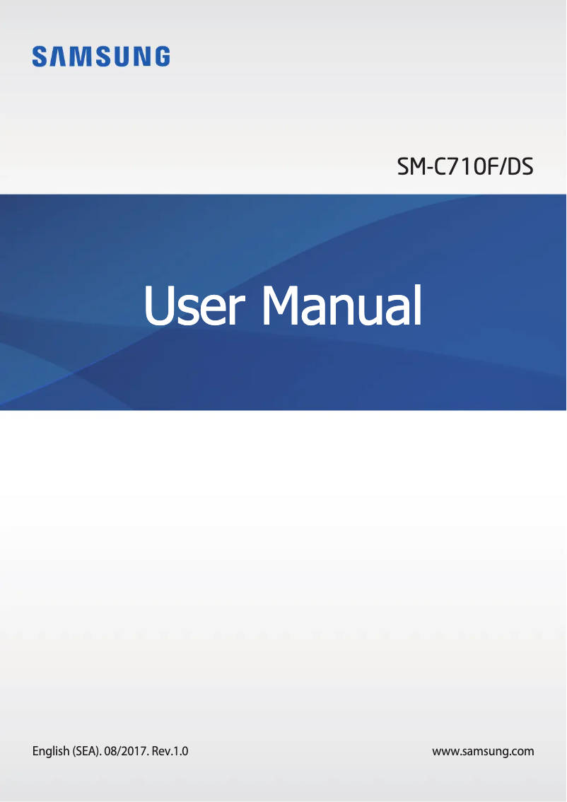 Image de la première page du manuel de l'appareil Galaxy J7+