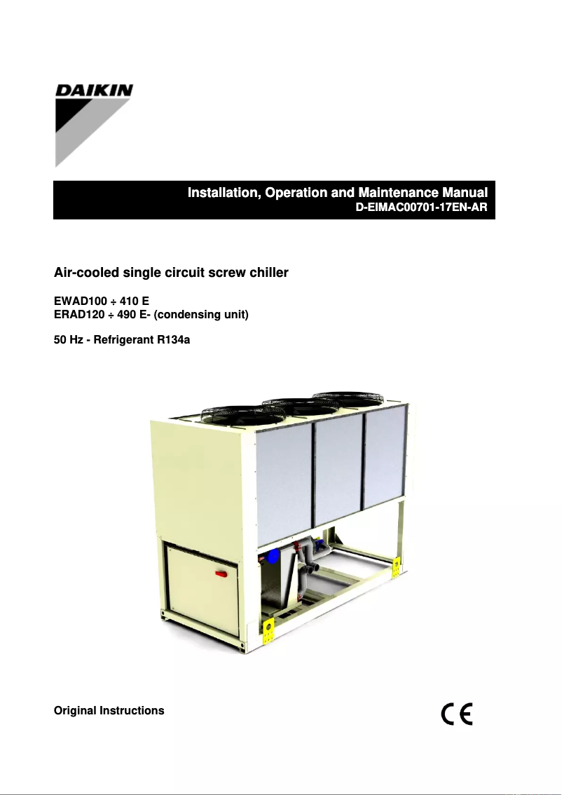 Página 1 del manual Manual de usuario Daikin ERAD410E-SL