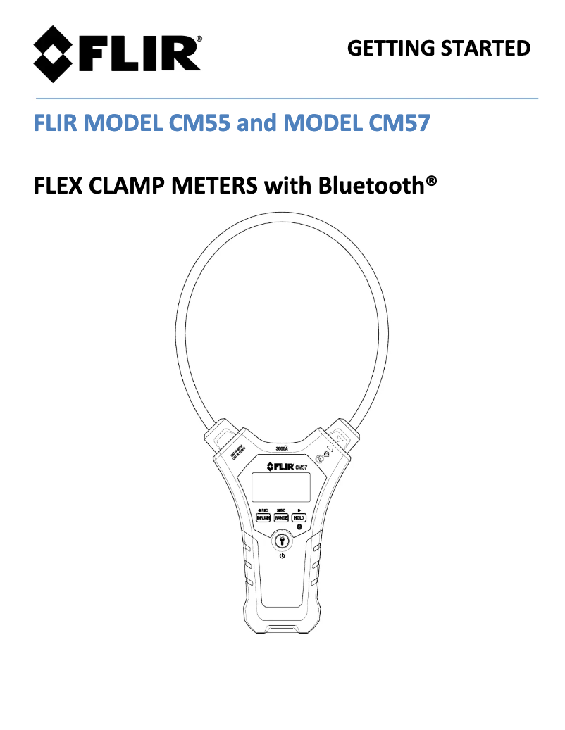 Page n°1 - Guide de démarrage rapide FLIR CM57