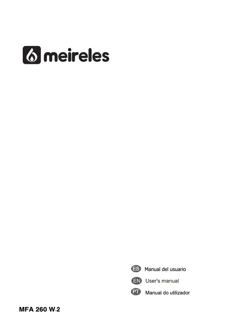 Page 1 de la notice Manuel utilisateur Meireles MFA 260 W.2