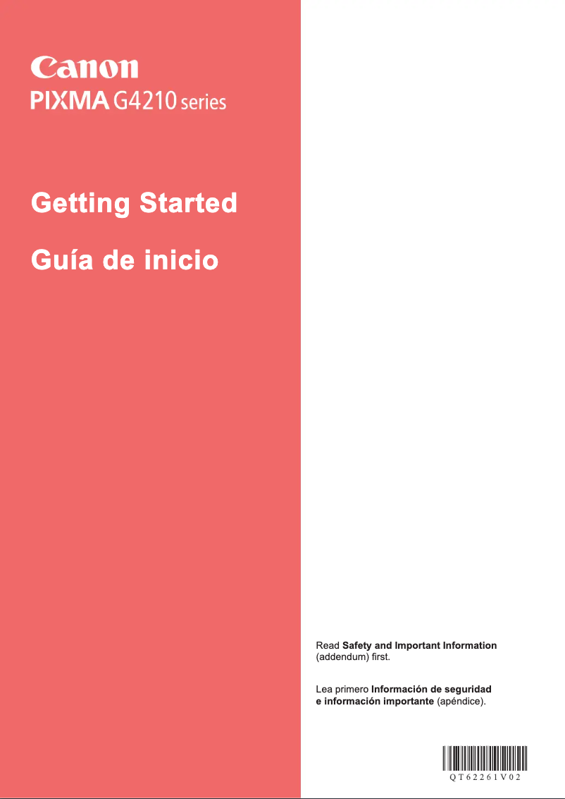 Page n°1 - Manuel utilisateur Canon Pixma G4210