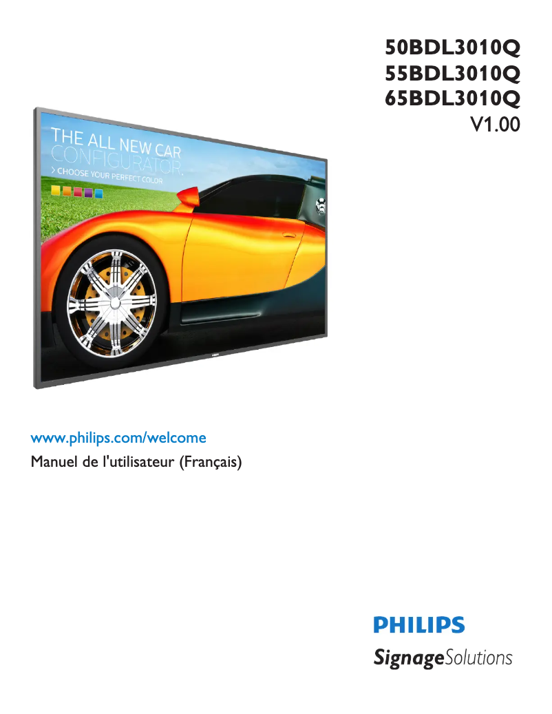 Imagen de la primera página del manual del dispositivo 50BDL3010Q