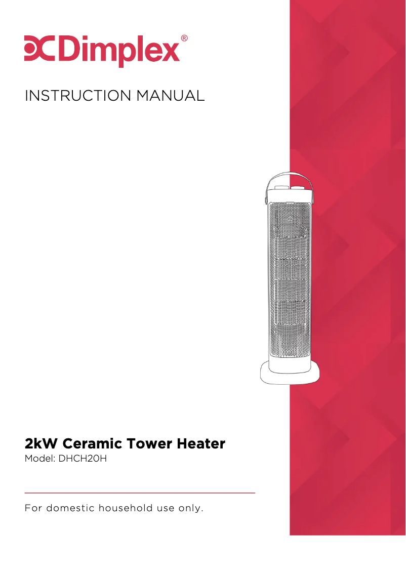 Page 1 de la notice Manuel utilisateur Dimplex DHCH20H