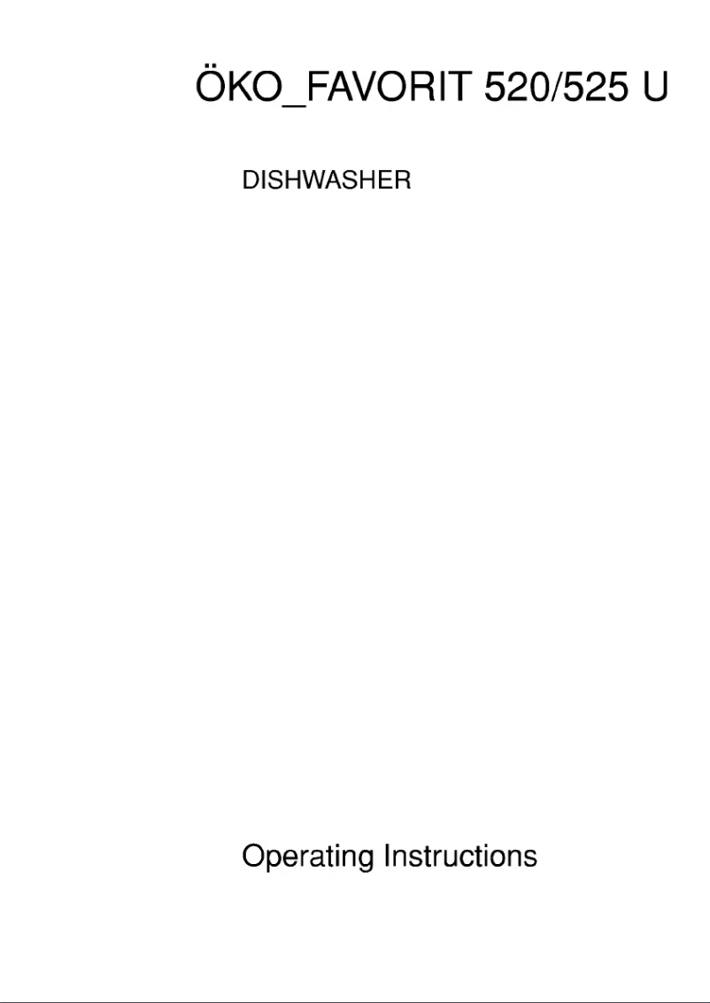 Page 1 de la notice Manuel utilisateur AEG Favorit 520