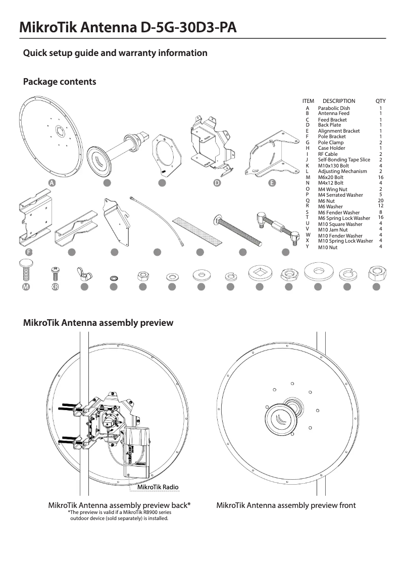 Image de la première page du manuel de l'appareil D-5G-30D3-PA