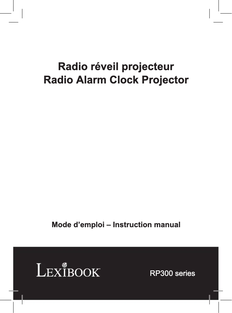 Page 1 de la notice Manuel utilisateur Lexibook RP300BB