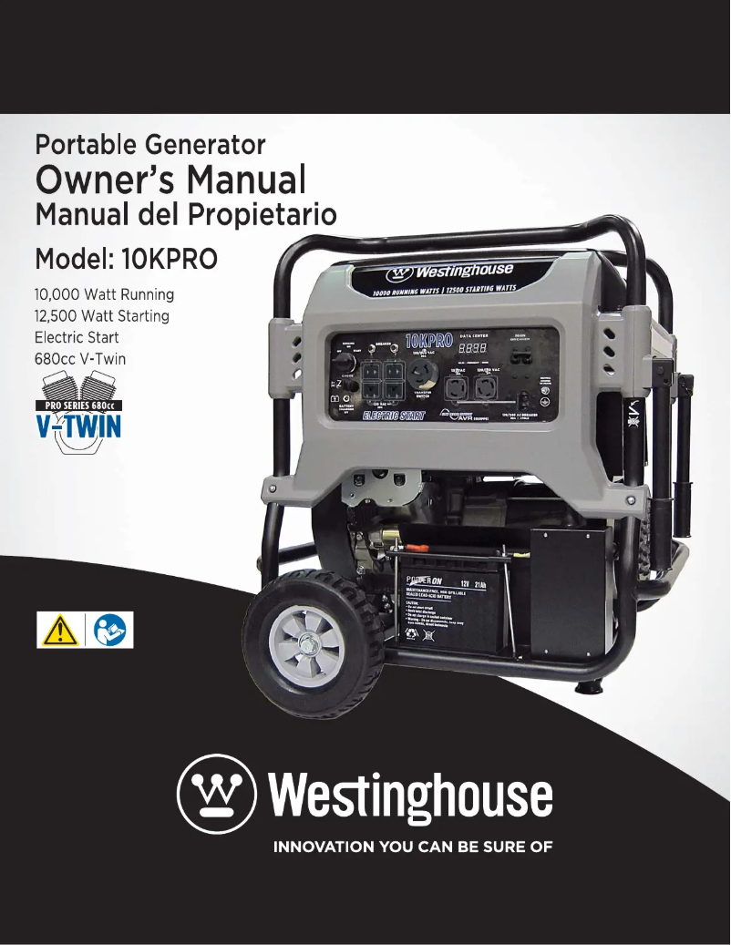 Page n°1 - Manuel utilisateur Westinghouse 10KPRO