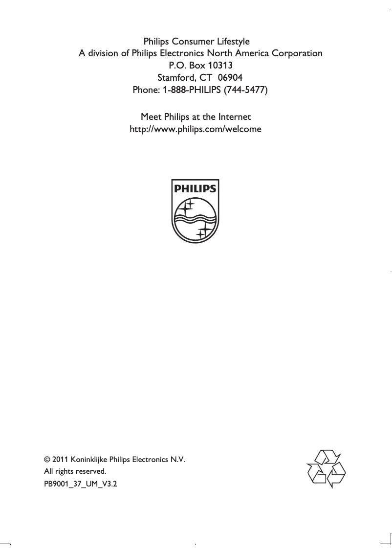 Page n°1 - Manuel utilisateur Philips PB9001