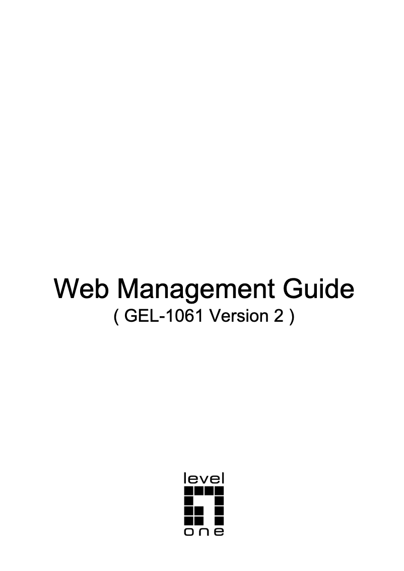 Page 1 de la notice Fiche technique LevelOne GEL-1061