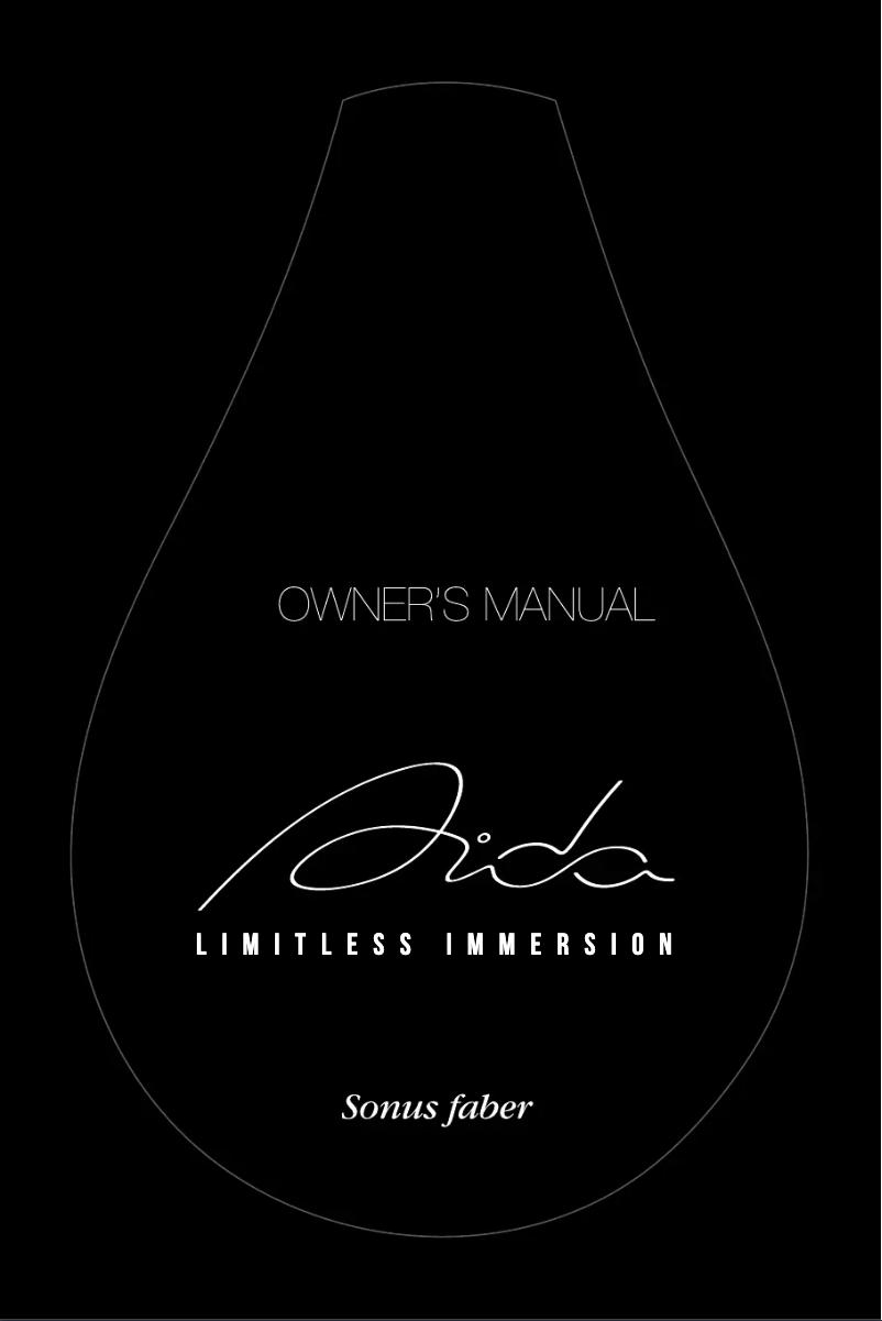 Page n°1 - Manuel utilisateur Sonus Faber Aida