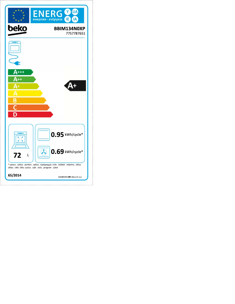 Image de la première page du manuel de l'appareil BBIM134N0XP