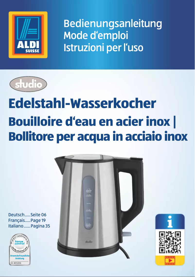 Image de la première page du manuel de l'appareil GT-WKeds-04