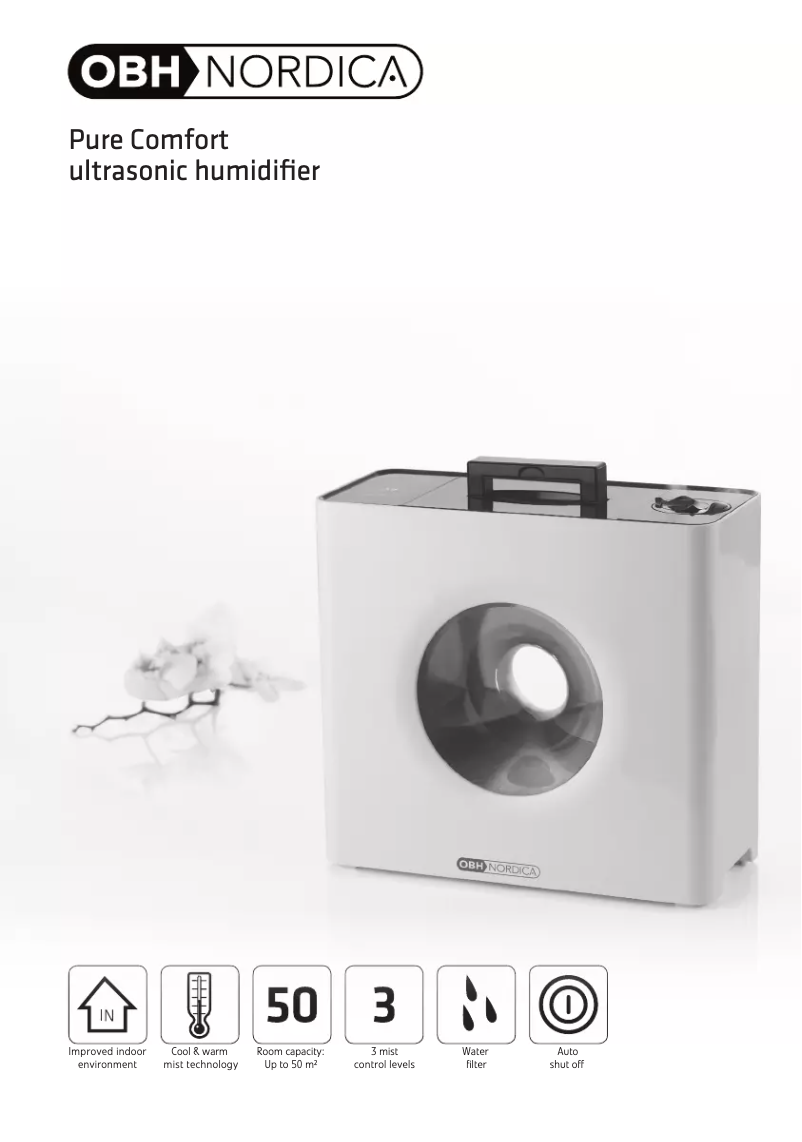 Page 1 de la notice Manuel utilisateur OBH Nordica Pure Comfort 6162