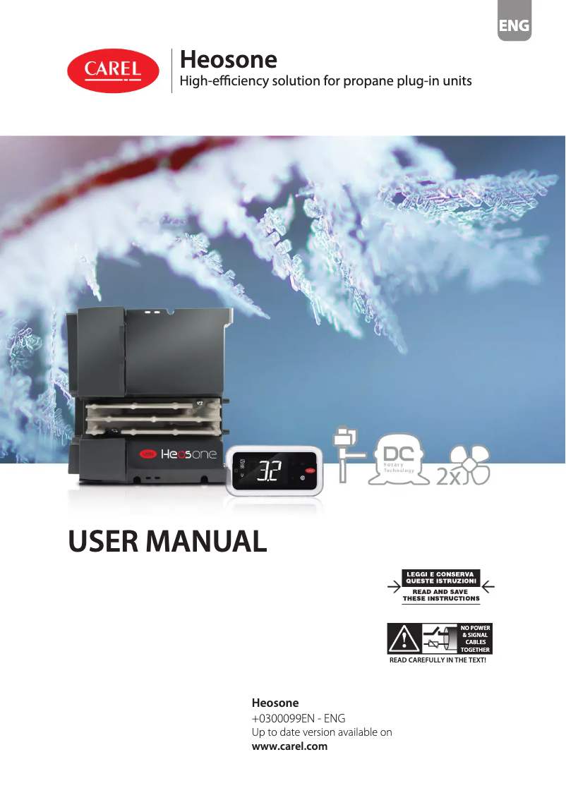 Página 1 del manual Manual de usuario Carel Heosone