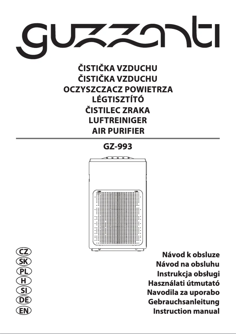 Page 1 de la notice Manuel utilisateur Guzzanti GZ 993