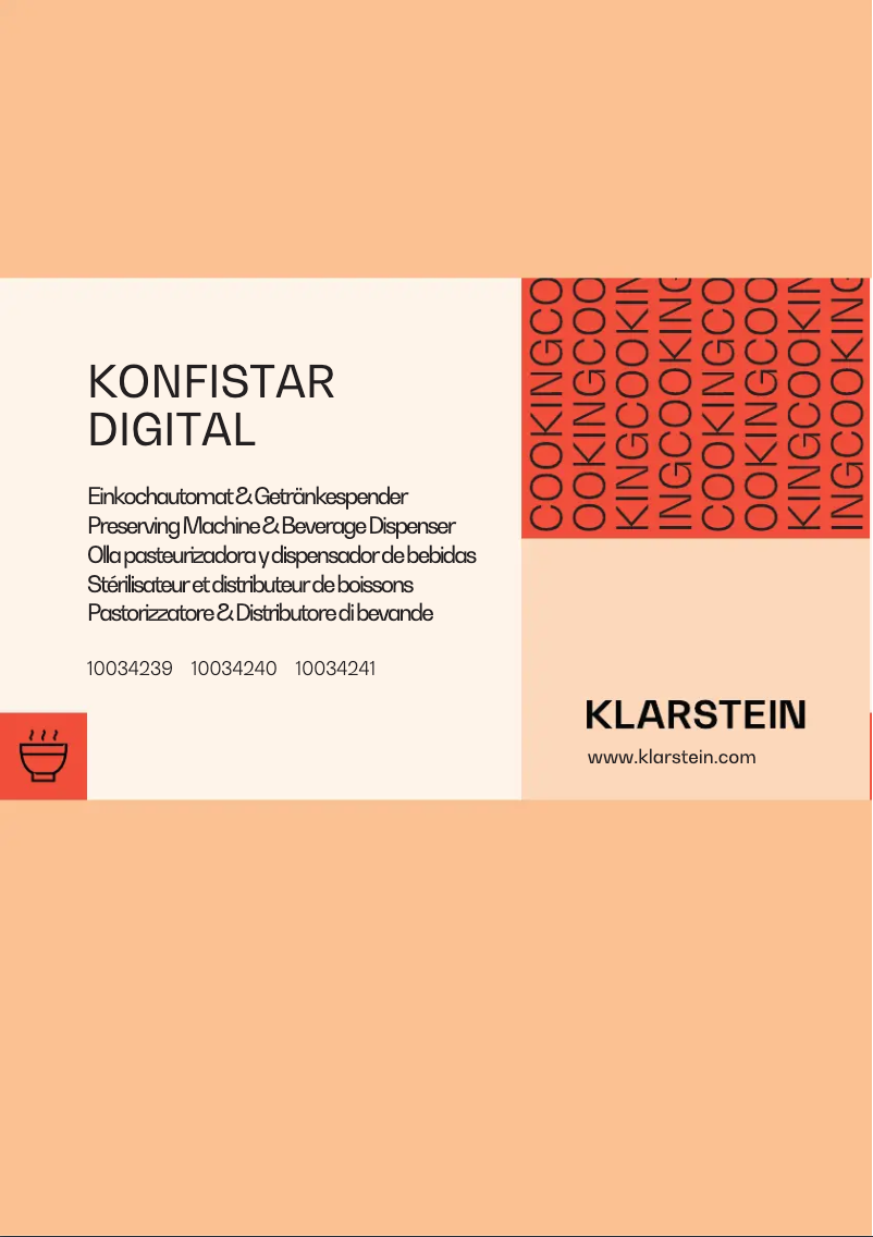 Image de la première page du manuel de l'appareil KonfiStar 40