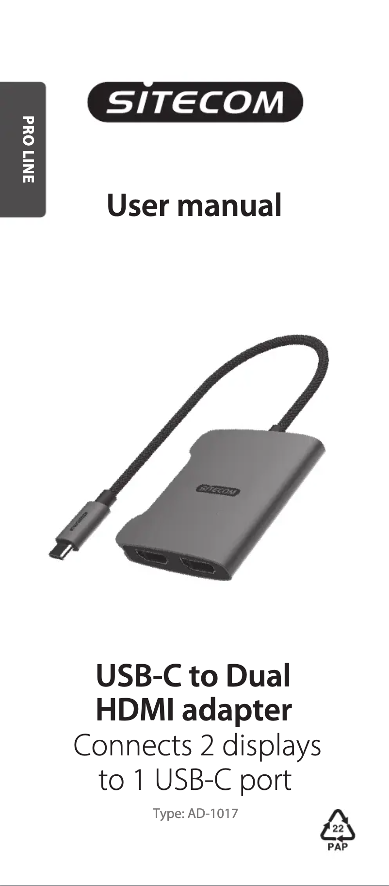 Page n°1 - Manuel utilisateur Sitecom CA-1017