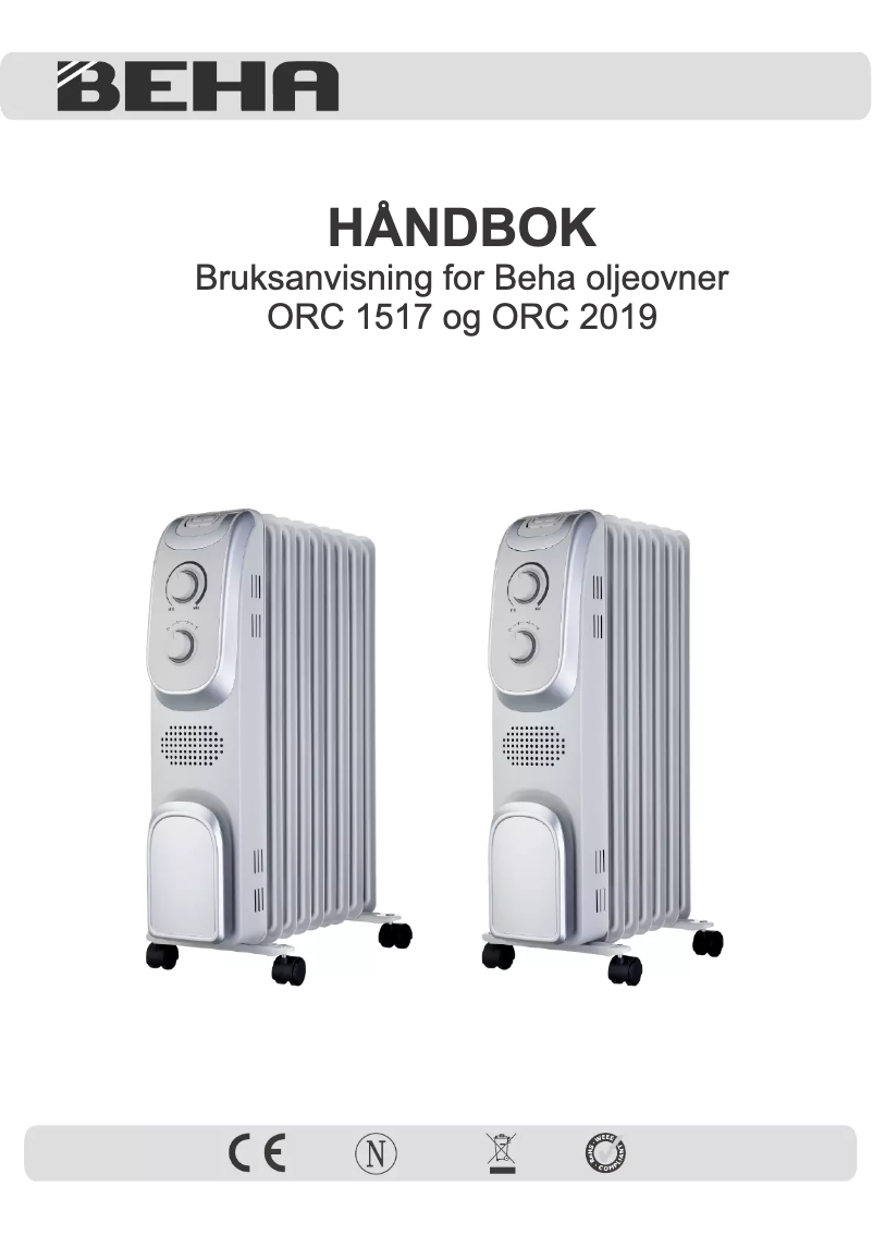 Image de la première page du manuel de l'appareil ORC 2019