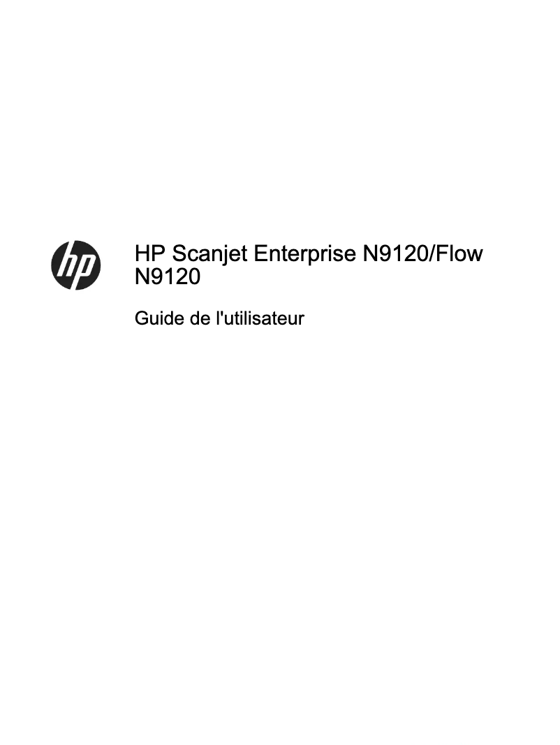 Page n°1 - Manuel utilisateur HP Scanjet Flow N9120 fn2