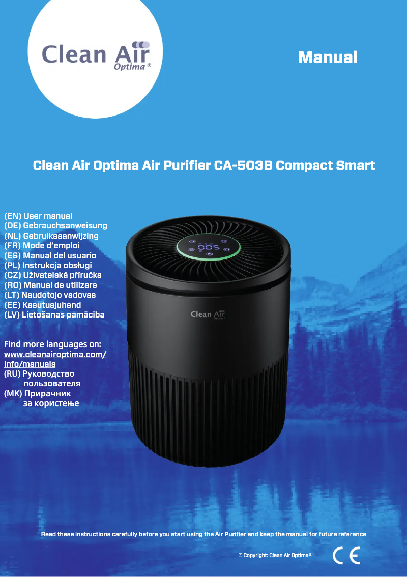 Page n°1 - Manuel utilisateur Clean Air Optima CA-503B