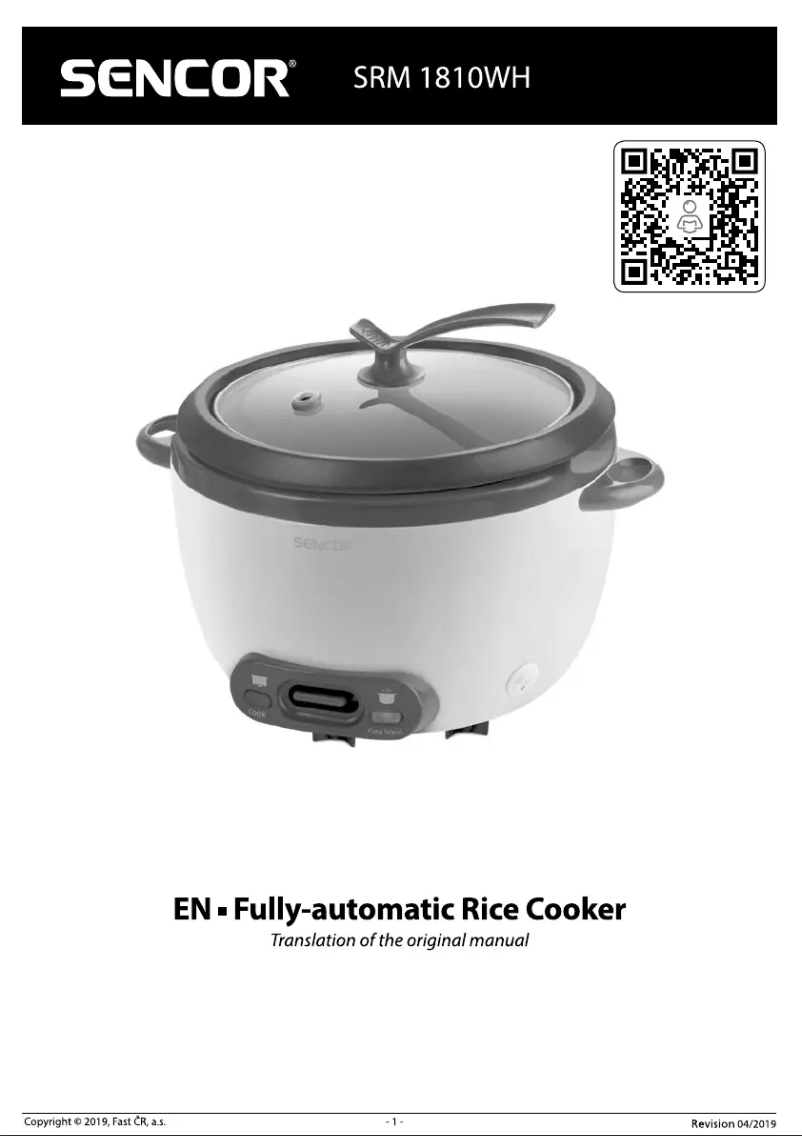 First page image of the manual for SRM 1810WH