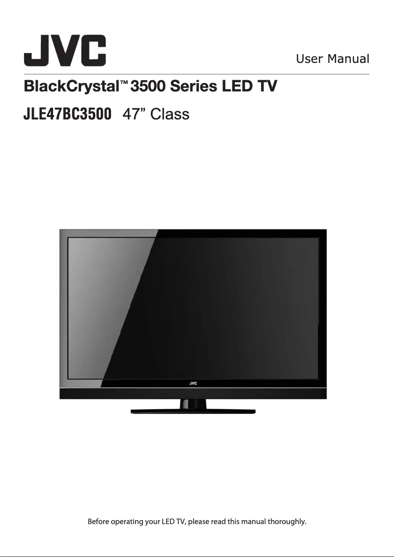 Page n°1 - Manuel utilisateur JVC JLE47BC3500
