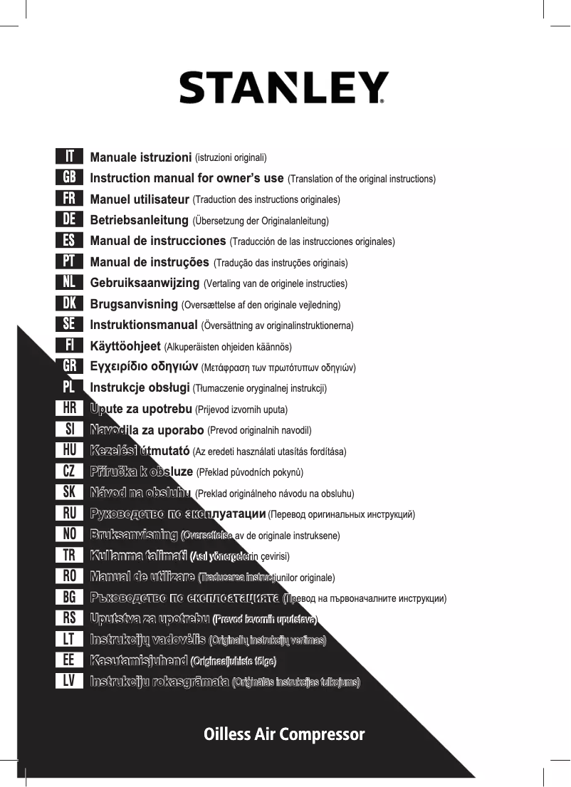 Page n°1 - Manuel utilisateur Stanley SXCMS1350VE