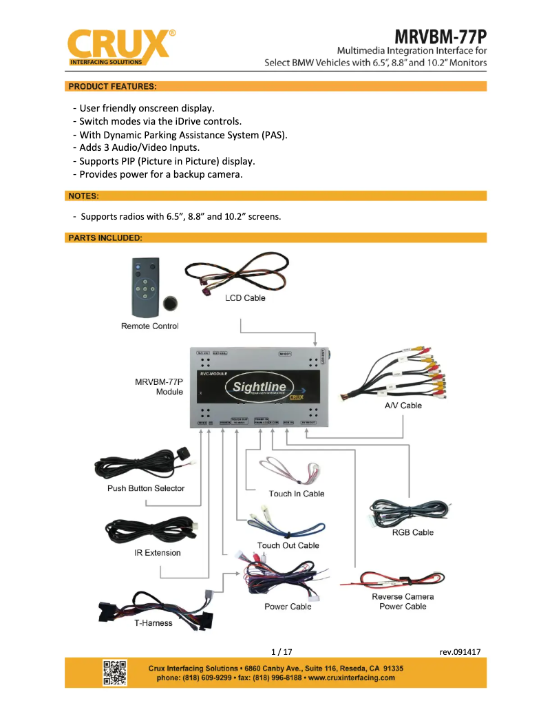 Image de la première page du manuel de l'appareil MRVBM-77P