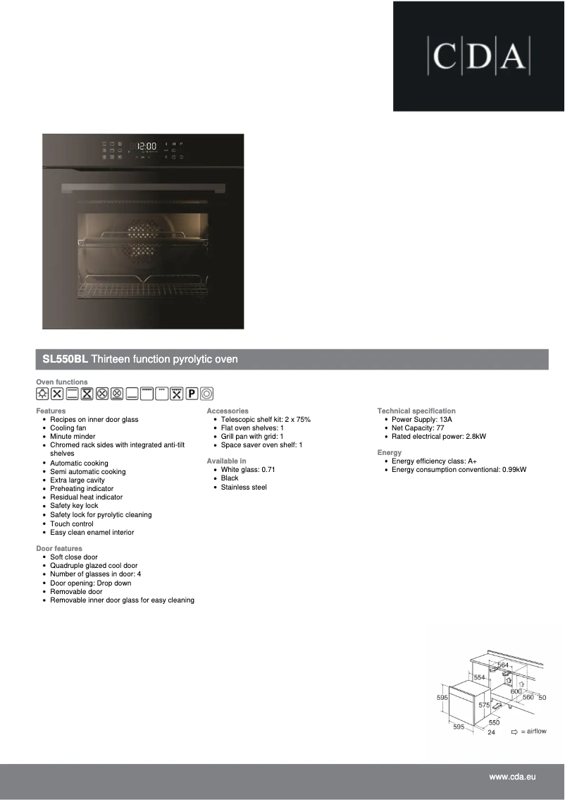 Image de la première page du manuel de l'appareil SL550BL
