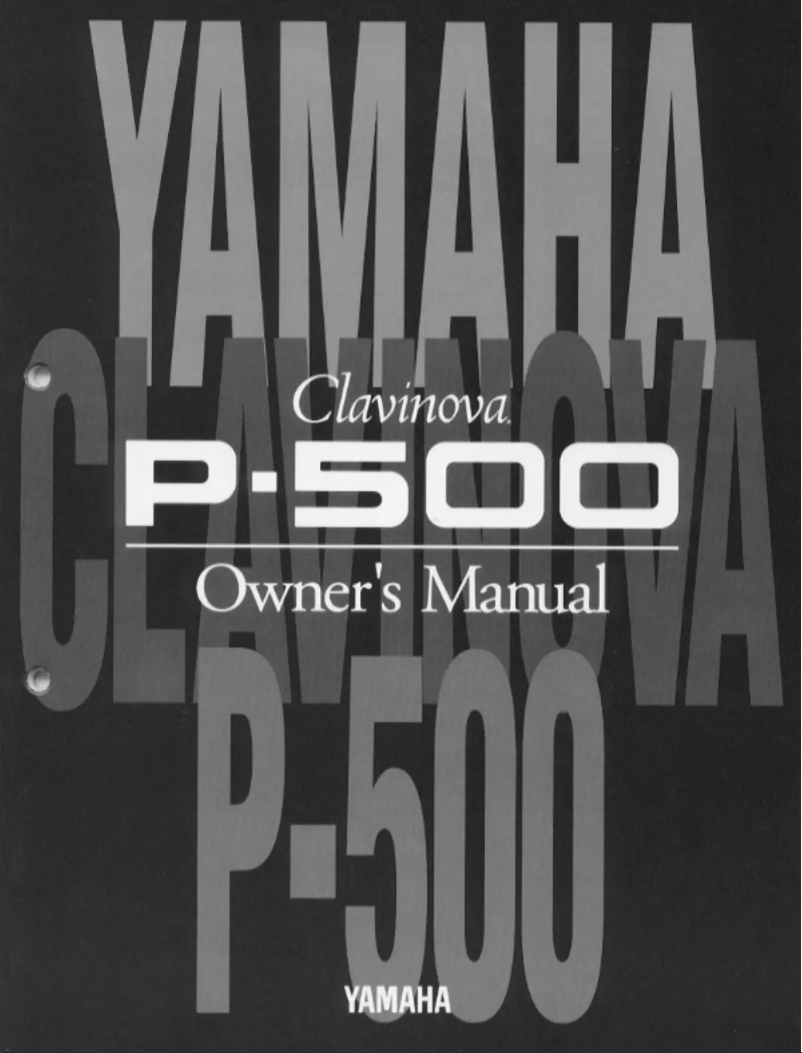 Page n°1 - Manuel utilisateur Yamaha P-500
