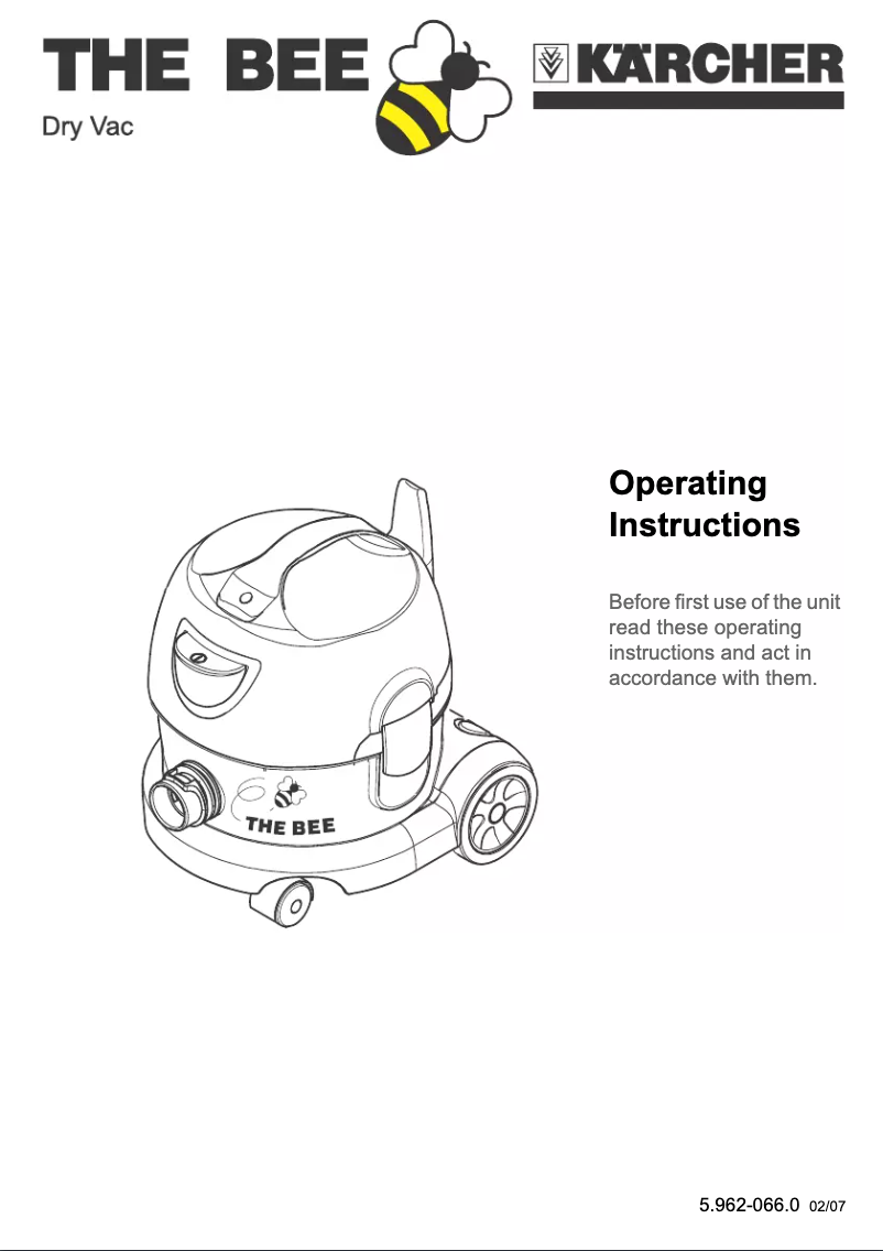 Page n°1 - Manuel utilisateur Kärcher ds 5300