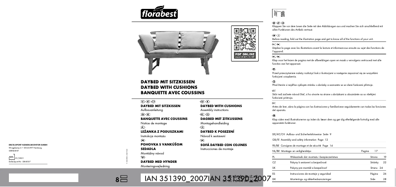 Page n°1 - Manuel utilisateur Florabest IAN 351390