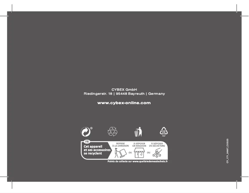 Page 1 de la notice Manuel utilisateur Cybex Cloud T i-Size