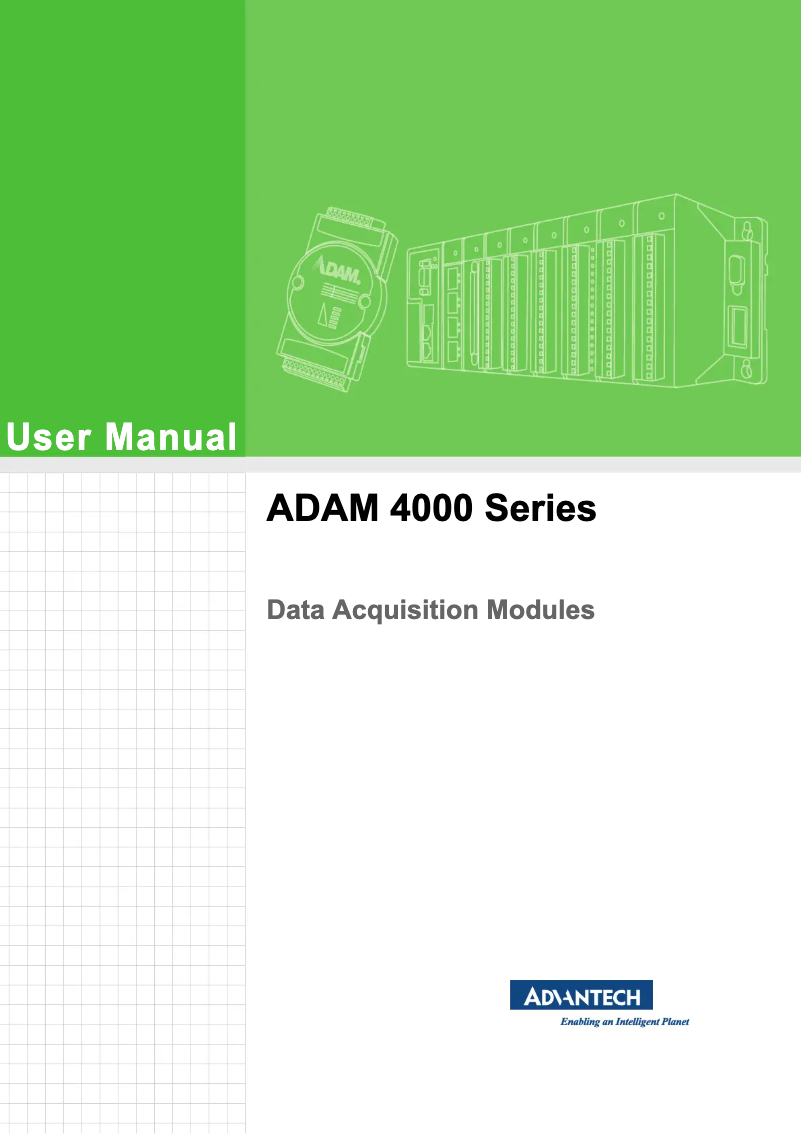 Page n°1 - Manuel utilisateur Advantech ADAM-4015
