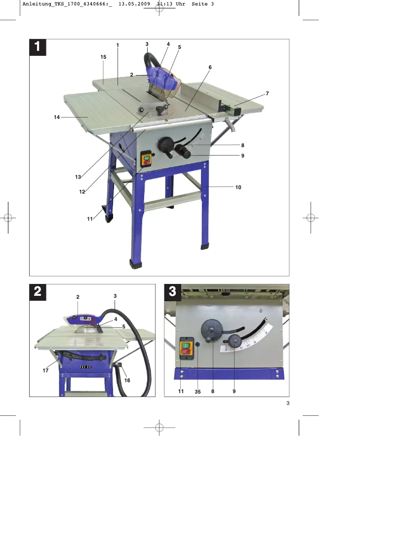 Image de la première page du manuel de l'appareil TKS 1700