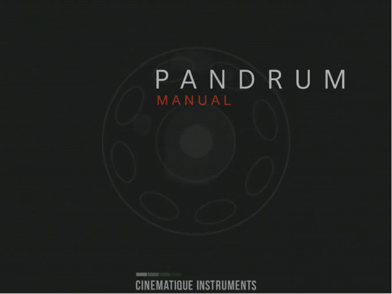 Page 1 of the manual User Manual Steinberg Pandrum